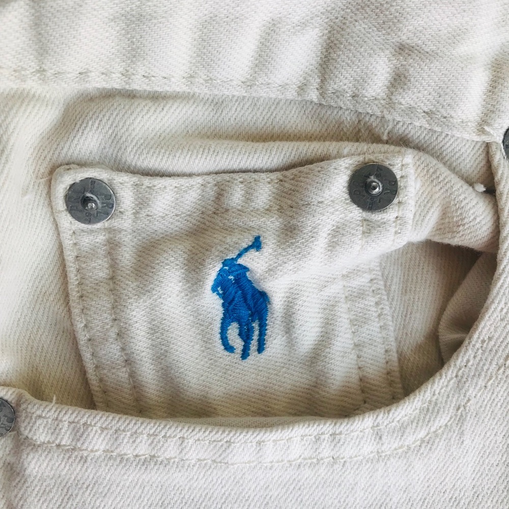 Ralph Lauren skinny jeans in cream. Size 29